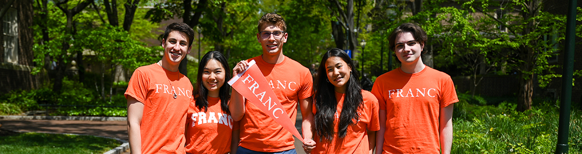 Cohort Franc leaders, photo by Weining Ding, W'27