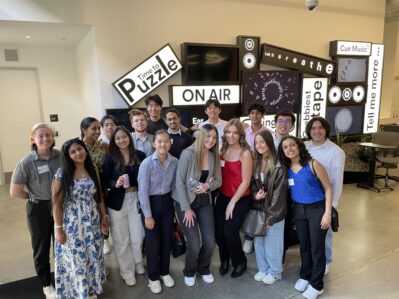 Students at Spotify during WIEP LA